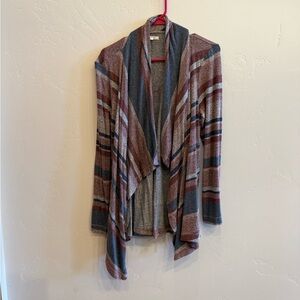 Maurices Multicolor Striped Cardigan
